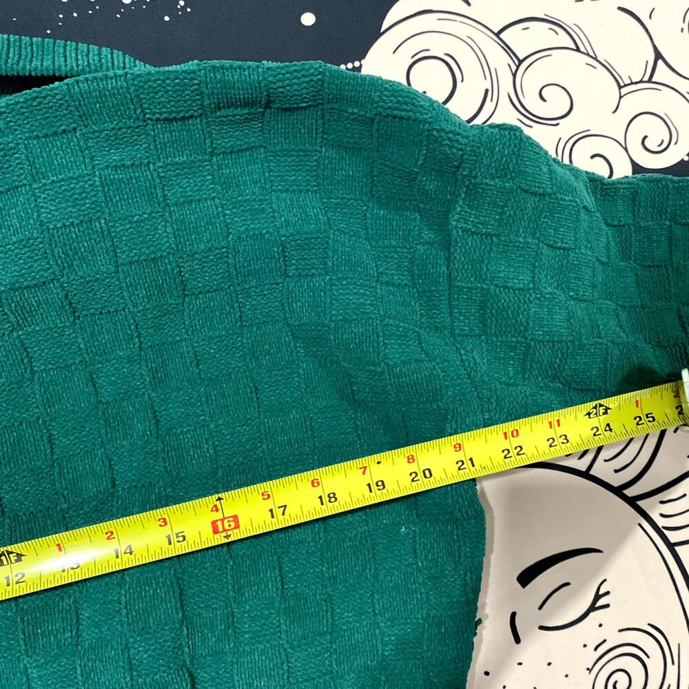 Abercrombie & Fitch Sweater Women's S Green Knitted Cropped Preppy Cottage - Picture 5 of 7